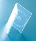 Boitier DVD transparent ouvert