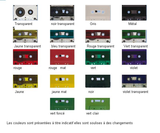 photos cassettes couleur