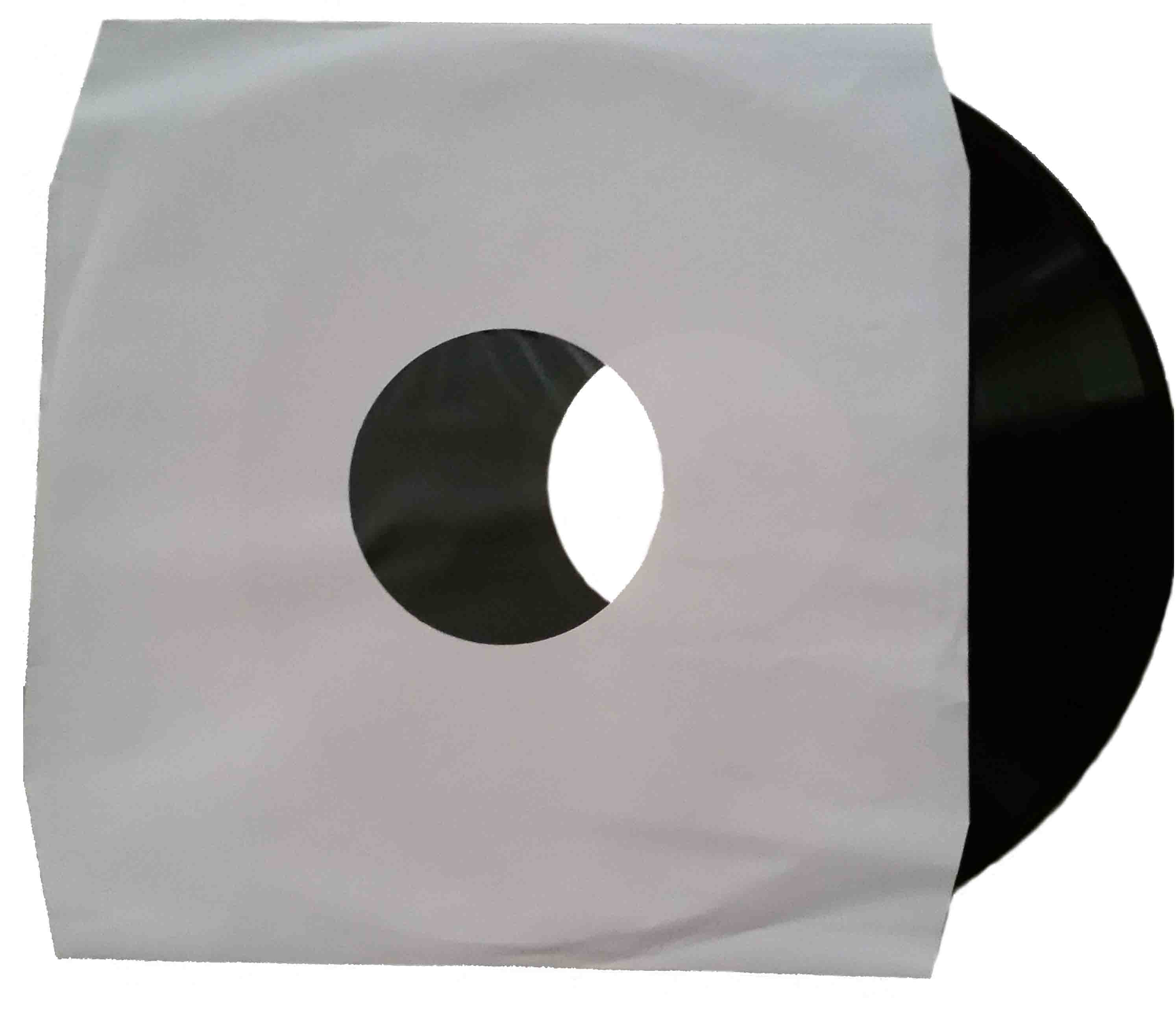 AVCOM Sous-Pochette Vinyle de 12 en Papier et Plastique, Blanc, Lot de 20